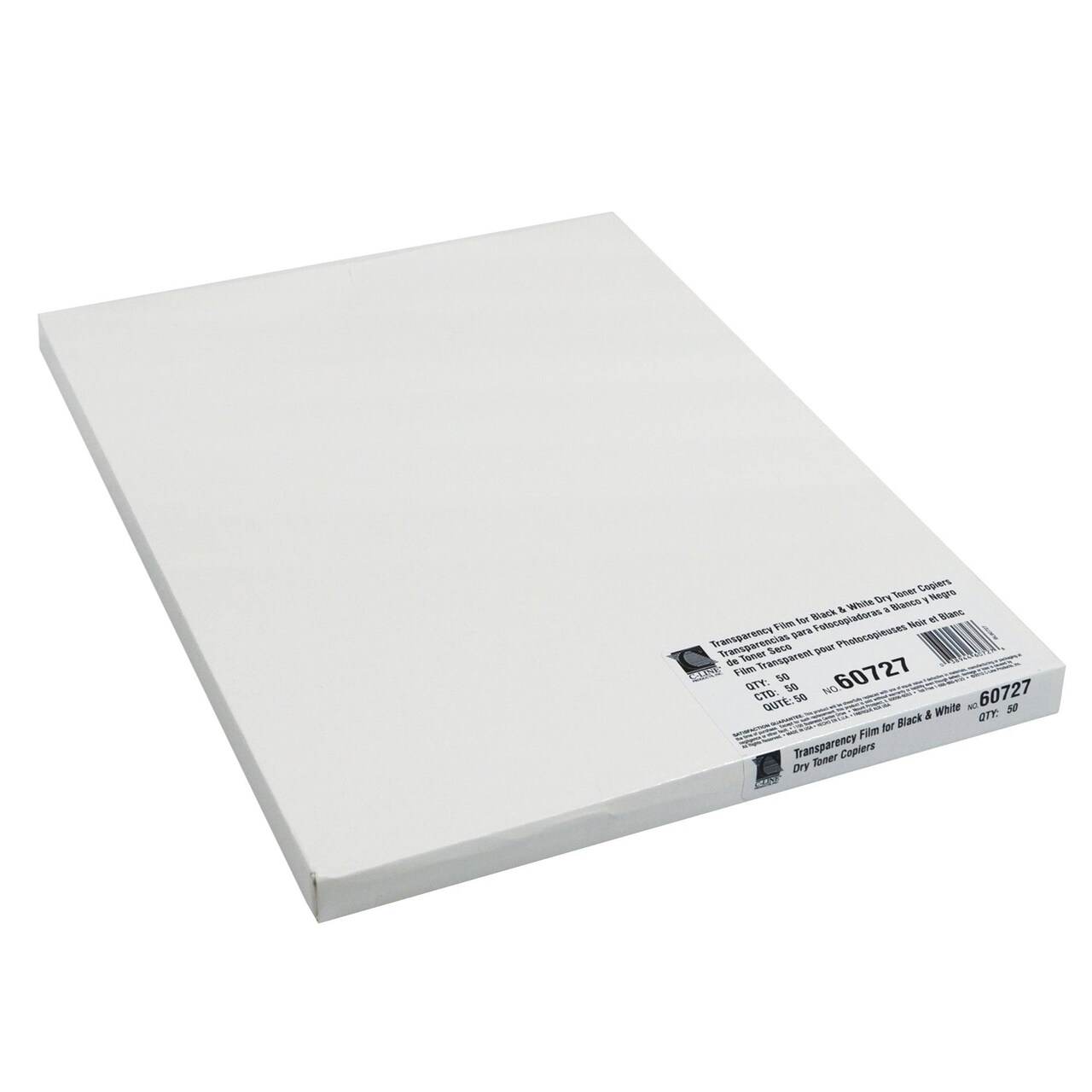 Plain Paper Copier Transparency Film, Clear, 8 1/2 x 11, 50 Sheets